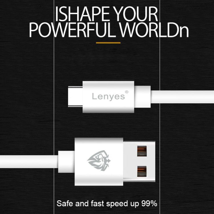 Lenyes LC701 Cabo de sincronização de dados e carregamento rápido USB para 8 Pin PVC 1,5m 2,4A, 1,5m 8 Pin
