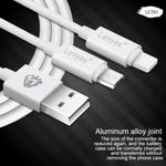 Lenyes LC701 Cabo de sincronização de dados e carregamento rápido USB para 8 Pin PVC 1,5m 2,4A, 1,5m 8 Pin