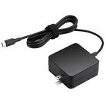 Adaptador de Energia USB-C / Tipo-C 45W Carregador Portátil para Portáteis com Cabo de Carregamento Tipo-C, Ficha US, Ficha US 45W / Preto