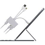 Adaptador leitor de câmara multifunções 5 em 1 8 Pin + Type-C / USB-C + USB + cartão TF + cartão SD, 5 em 1