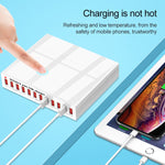 Estação de carregamento inteligente multifunções WLX-X6 120W 12 em 1 USB