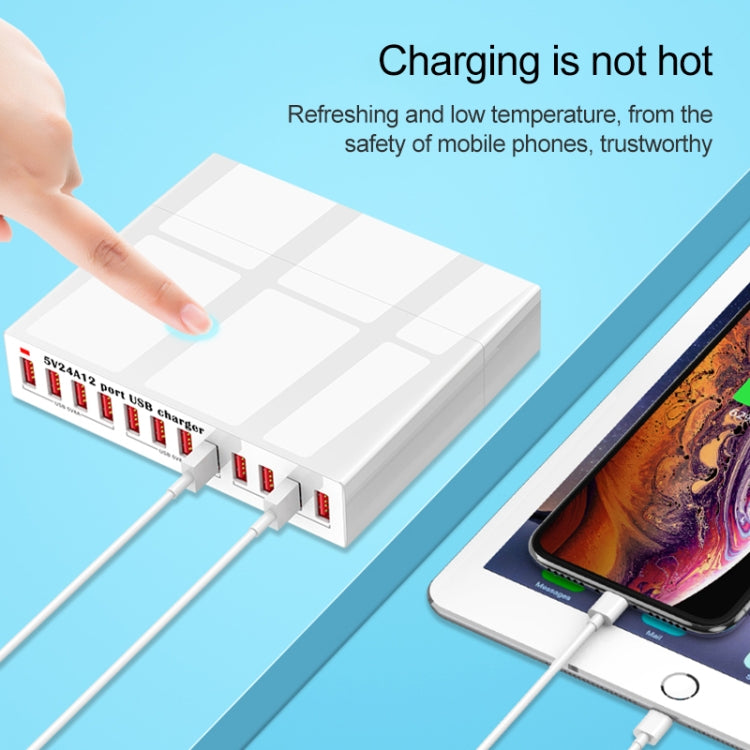 Estação de carregamento inteligente multifunções WLX-X6 120W 12 em 1 USB