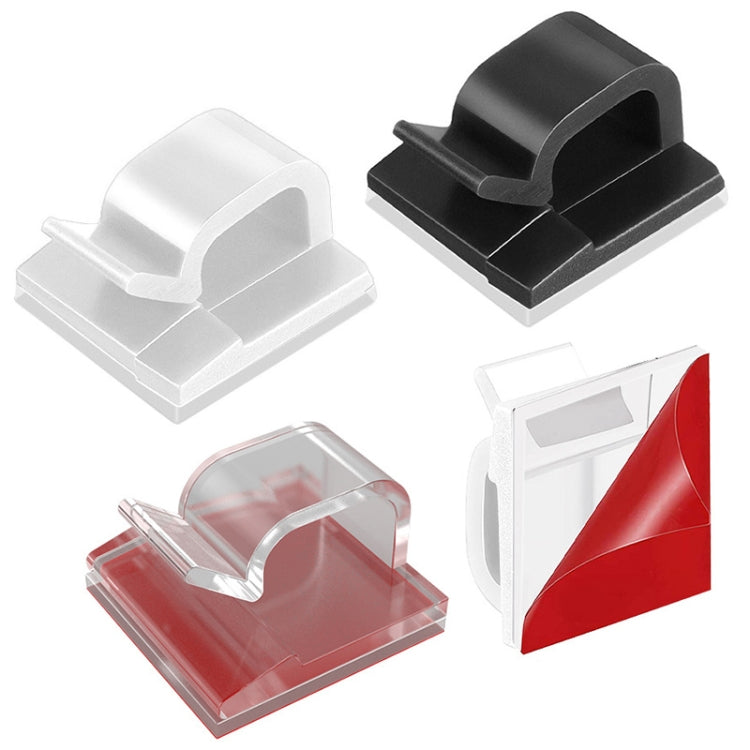 HG2392 50 Unidades de Clipe Organizador de Cabos de Dados para Secretária, Tipo de Cola: Acrílico, 50 Unidades / Acrílico