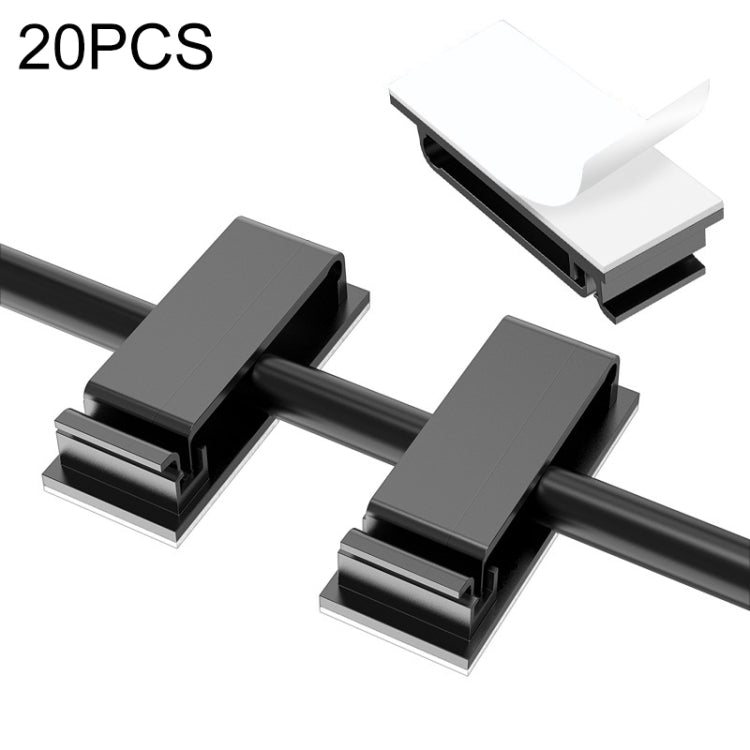 HG2613 20 Unidades de Clipe Organizador de Cabos de Dados para Secretária