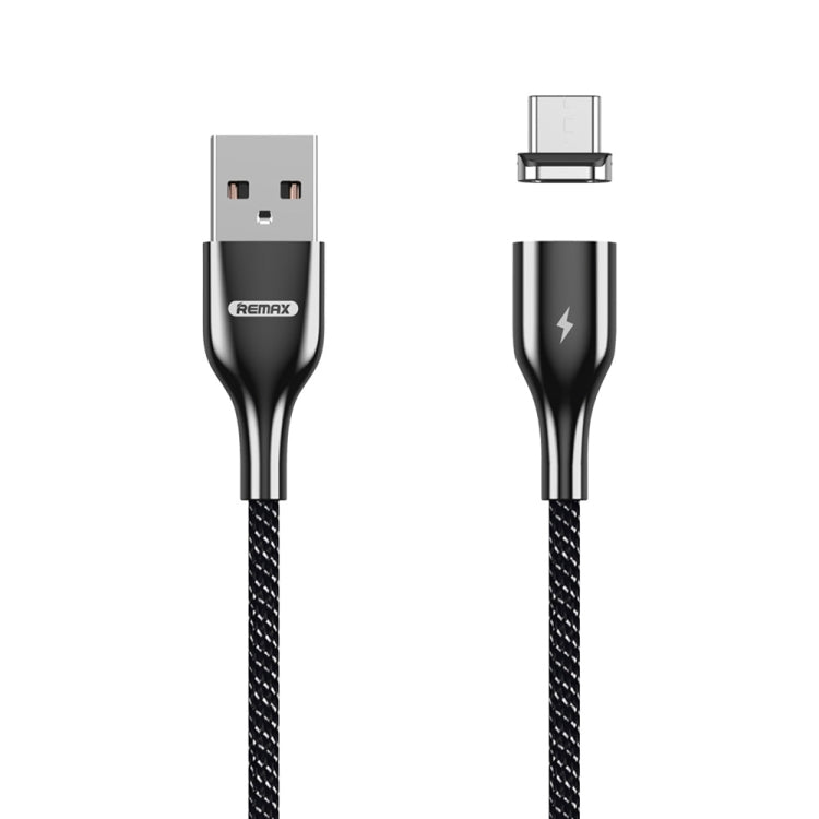 Cabo de Dados Trançado em Poliéster Bicolor com Atração Magnética REMAX RC-158m 3A USB para Micro USB para Carregamento e Transmissão, Comprimento do Cabo: 1m, Micro USB