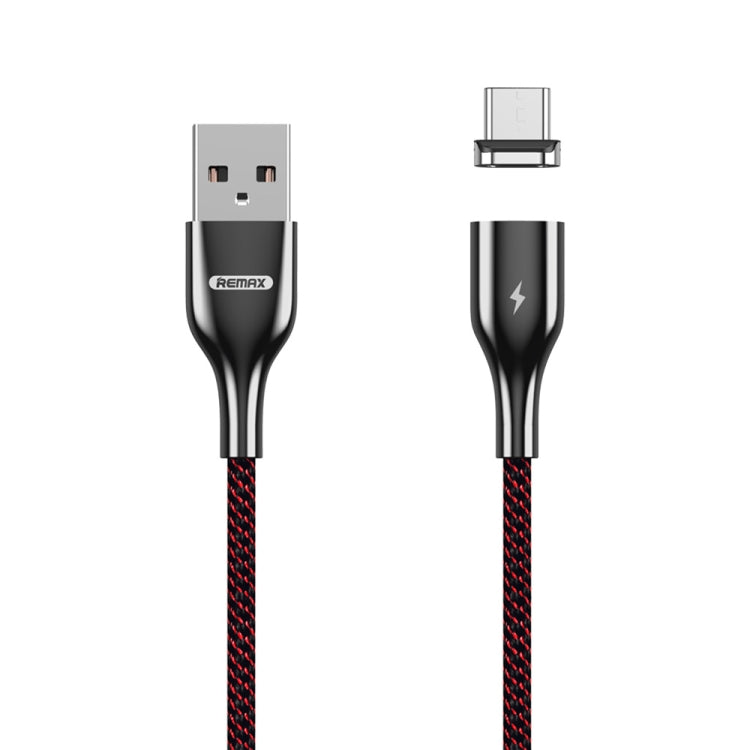 Cabo de Dados Trançado em Poliéster Bicolor com Atração Magnética REMAX RC-158m 3A USB para Micro USB para Carregamento e Transmissão, Comprimento do Cabo: 1m, Micro USB