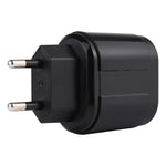 LZ-022 Carregador de Viagem 5V 2.4A Duas Portas USB, Ficha EU