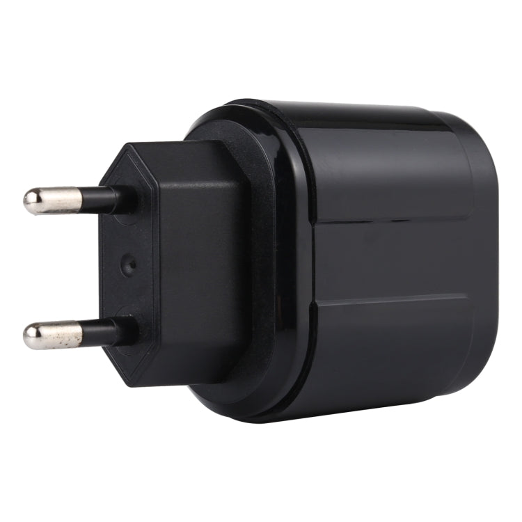 LZ-022 Carregador de Viagem 5V 2.4A Duas Portas USB, Ficha EU