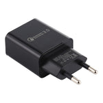 LZ-706 Carregador de Viagem QC3.0 Porta USB Única, Ficha EU