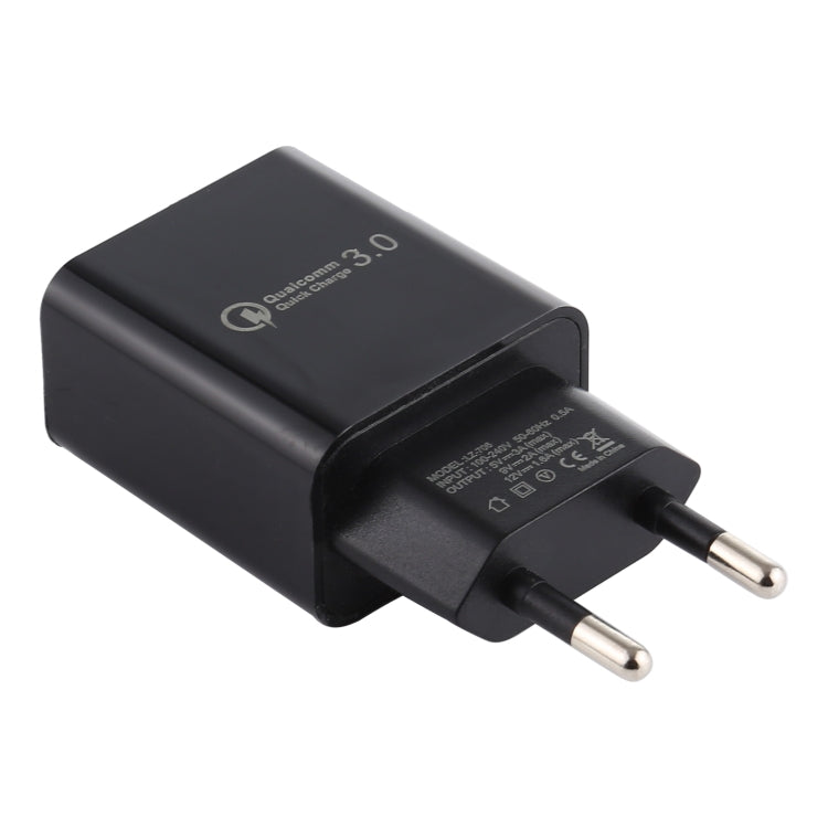 LZ-706 Carregador de Viagem QC3.0 Porta USB Única, Ficha EU