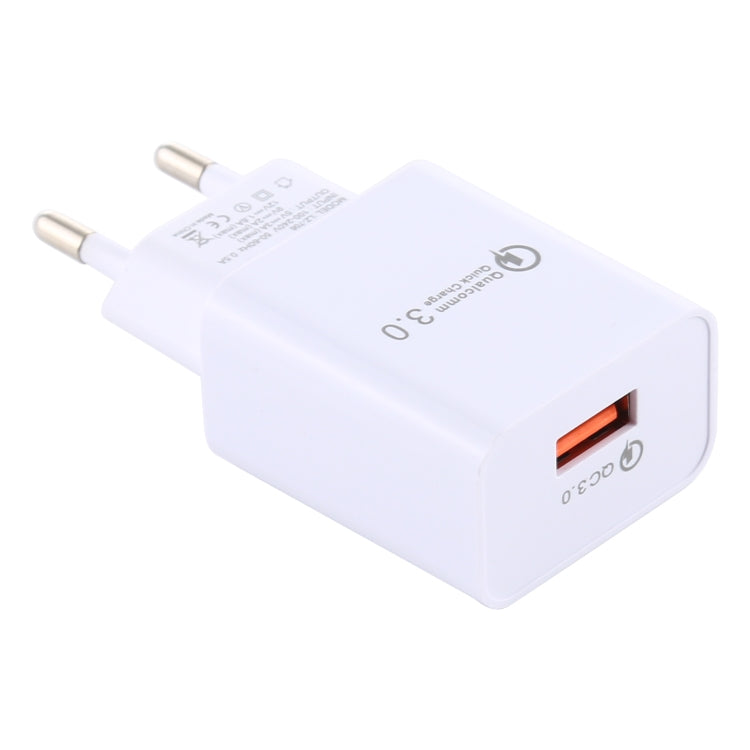 LZ-706 Carregador de Viagem QC3.0 Porta USB Única, Ficha EU