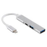 Adaptador Leitor de Câmara S-206 3 em 1 Macho 8 Pinos para 2 x USB 3.0 + Fêmea 8 Pinos, S-206