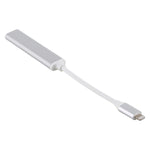 Adaptador Leitor de Câmara S-206 3 em 1 Macho 8 Pinos para 2 x USB 3.0 + Fêmea 8 Pinos, S-206