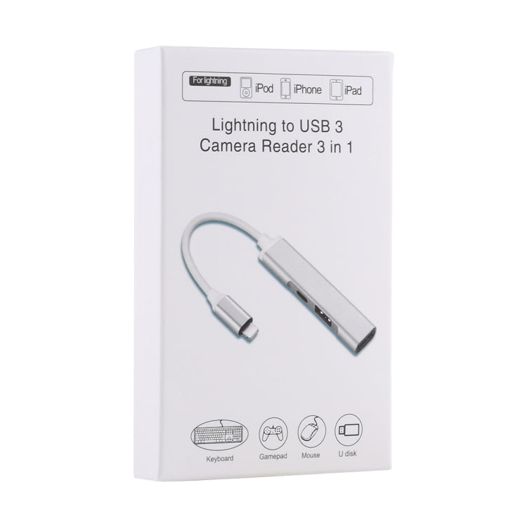 Adaptador Leitor de Câmara S-206 3 em 1 Macho 8 Pinos para 2 x USB 3.0 + Fêmea 8 Pinos, S-206