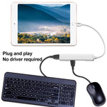 Adaptador Leitor de Câmara S-206 3 em 1 Macho 8 Pinos para 2 x USB 3.0 + Fêmea 8 Pinos, S-206