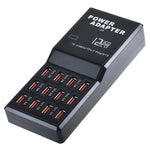 W-858 Dock de Carregamento Rápido USB com 12 Portas 12A Carregador Inteligente de Secretária AC100-240V, Ficha US, Ficha US