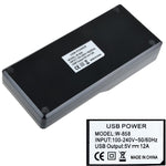 W-858 Dock de Carregamento Rápido USB com 12 Portas 12A Carregador Inteligente de Secretária AC100-240V, Ficha UE, Ficha UE