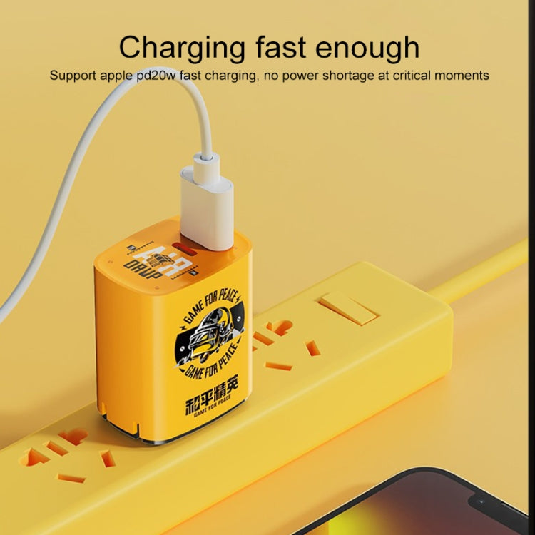 Carregador de Viagem Rápido ROCK T42 PD 20W USB + Tipo C / USB-C com Portas Duplas, Plugue CN