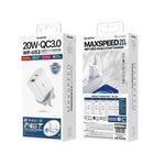 WK WP-U53 Carregador QC3.0 20W USB Type-C Maxspeed PD Carregador Rápido