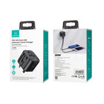Carregador de viagem universal multi plug USAMS US-CC173 T55 12W, US-CC173 T55