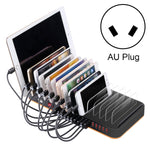 Base de carregamento rápido USB de 100W com 15 portas WLX-815, carregador inteligente com suporte para telemóvel e tablet, ficha US 100W, ficha EU 100W, ficha UK 100W, ficha AU 100W