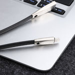 AWEI CL-95 Cabo de Dados Portátil de Carregamento Rápido USB para 8 Pinos TPE + Liga de Alumínio, 2A, Comprimento: 1m