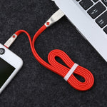 AWEI CL-95 Cabo de Dados Portátil de Carregamento Rápido USB para 8 Pinos TPE + Liga de Alumínio, 2A, Comprimento: 1m