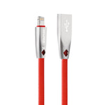 AWEI CL-95 Cabo de Dados Portátil de Carregamento Rápido USB para 8 Pinos TPE + Liga de Alumínio, 2A, Comprimento: 1m