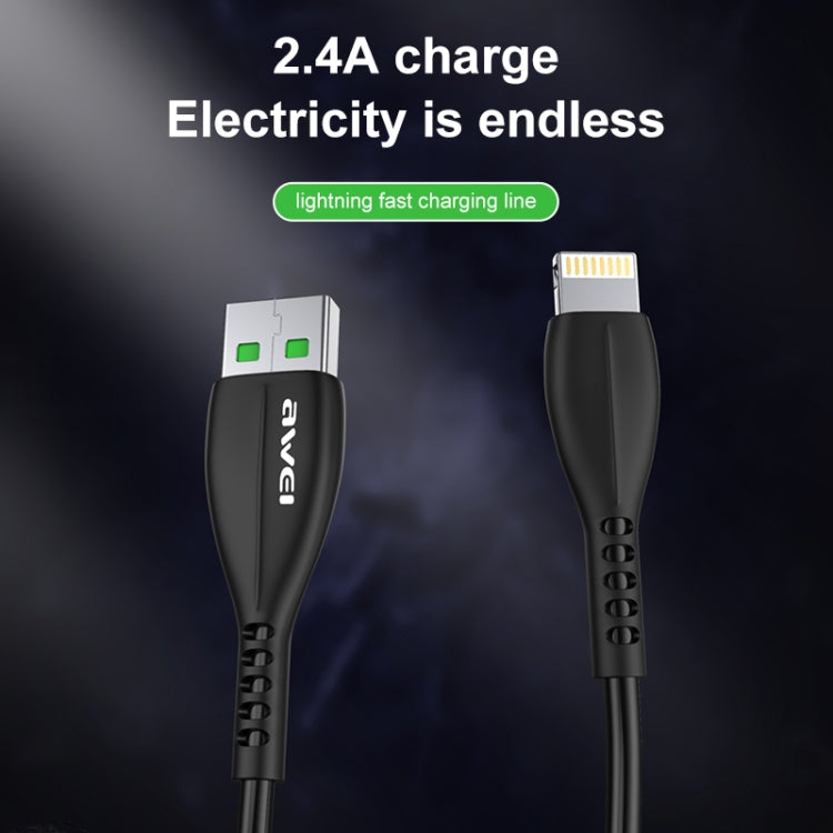 Cabo de carregamento USB para 8 pinos awei CL-115L 1m 2.4A
