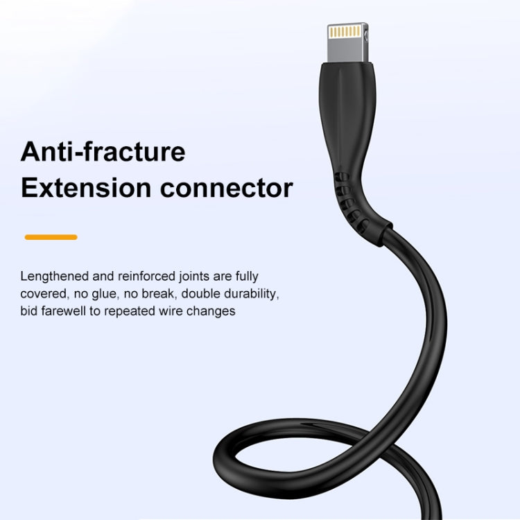 Cabo de carregamento USB para 8 pinos awei CL-115L 1m 2.4A