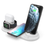 Carregador Sem Fios HQ-UD15-upgraded 6 em 1 para iPhone, Apple Watch, AirPods e Outros Telemóveis Android
