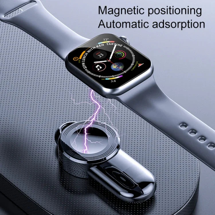 Carregador Sem Fios Magnético Portátil Universal K02 para Apple Watch Series 6 / 5 / SE / 4 / 3 / 2 / 1