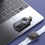 Carregador Sem Fios Magnético Portátil Universal K03 para Apple Watch Series 6 / 5 / SE / 4 / 3 / 2 / 1