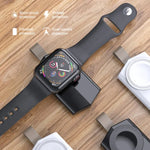 Carregador Sem Fios Magnético Portátil Universal K03 para Apple Watch Series 6 / 5 / SE / 4 / 3 / 2 / 1