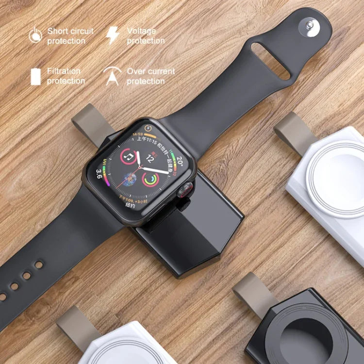 Carregador Sem Fios Magnético Portátil Universal K03 para Apple Watch Series 6 / 5 / SE / 4 / 3 / 2 / 1