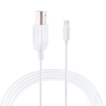 Cabo Piano / Piano Eletrónico MIDI Adaptador 1m 8 Pinos para Tipo-B Macho, 8 Pinos