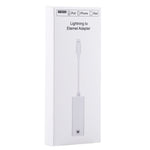 Cabo Adaptador de Rede Ethernet LAN NK107A1 8 Pinos para RJ45 para Série iPhone / iPad, Comprimento Total: 16cm