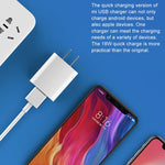 Carregador de Parede Original Xiaomi 18W Adaptador Porta Única USB Carregador Rápido, Ficha US, 18W