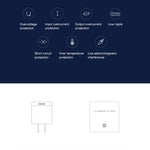 Carregador de Parede Original Xiaomi 18W Adaptador Porta Única USB Carregador Rápido, Ficha US, 18W