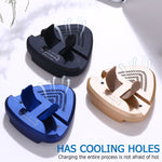 Base de Carregamento Sem Fios Qi Rápido 10W QK11 ABS + PC, QK11 Azul, QK11 Preto, QK11 Ouro