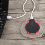 FANTASY Carregador Sem Fios Qi Standard Ultra-fino com Saída 5V 1A e Indicador de Carregamento, Suporta Telefones com Padrão QI, FANTASY 5V 1A, FANTASY Branco
