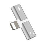 Adaptador de auscultadores conversor áudio 2 em 1 8 pinos 5V 1A para ouvir e atender chamadas, IP8P3681B, IP8P3681S