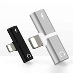 Adaptador de auscultadores conversor áudio 2 em 1 8 pinos 5V 1A para ouvir e atender chamadas, IP8P3681B, IP8P3681S