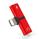 Adaptador de auscultadores conversor áudio 2 em 1 8 pinos 5V 1A para ouvir e atender chamadas