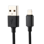 Carregador USB com Identificação Inteligente 5V 2.1A para iPhone com Cabo de Carregamento USB de 1m para 8 Pinos, Ficha UE