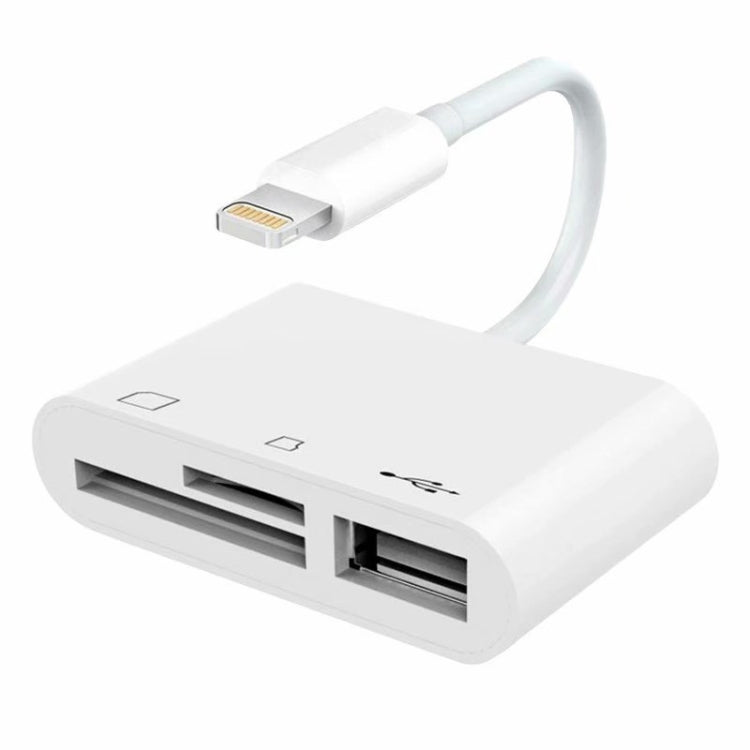 Adaptador Leitor de Câmara NK-1081 8 Pinos para SD + TF + Porta USB