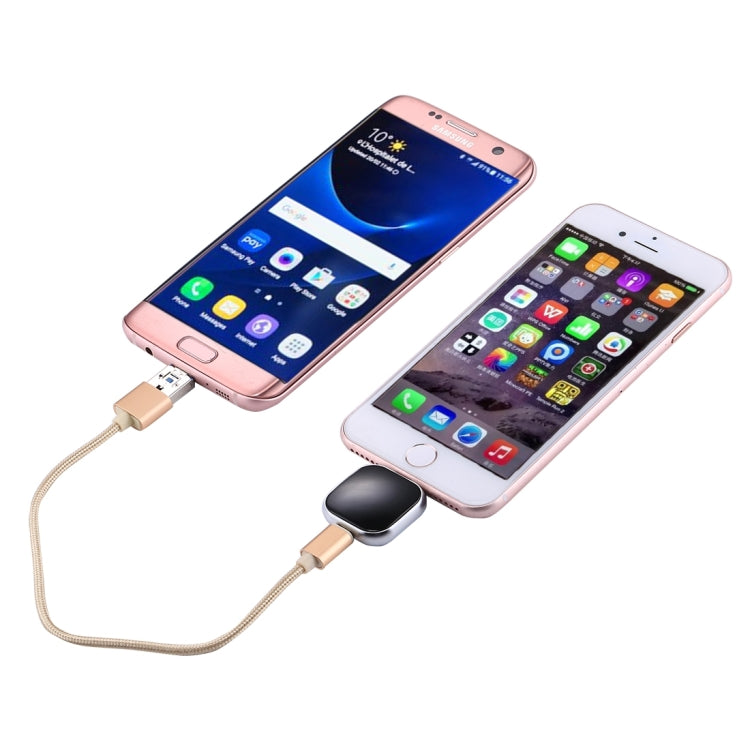 RQW-18S Disco Flash Multifuncional 8 Pinos 32GB com Cabo USB / Micro USB para Micro USB, RQW-18S Preto