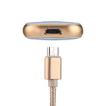 RQW-18S Pen Drive Multifuncional 8 Pinos 128GB com Cabo USB / Micro USB para Micro USB, RQW-18S Dourado