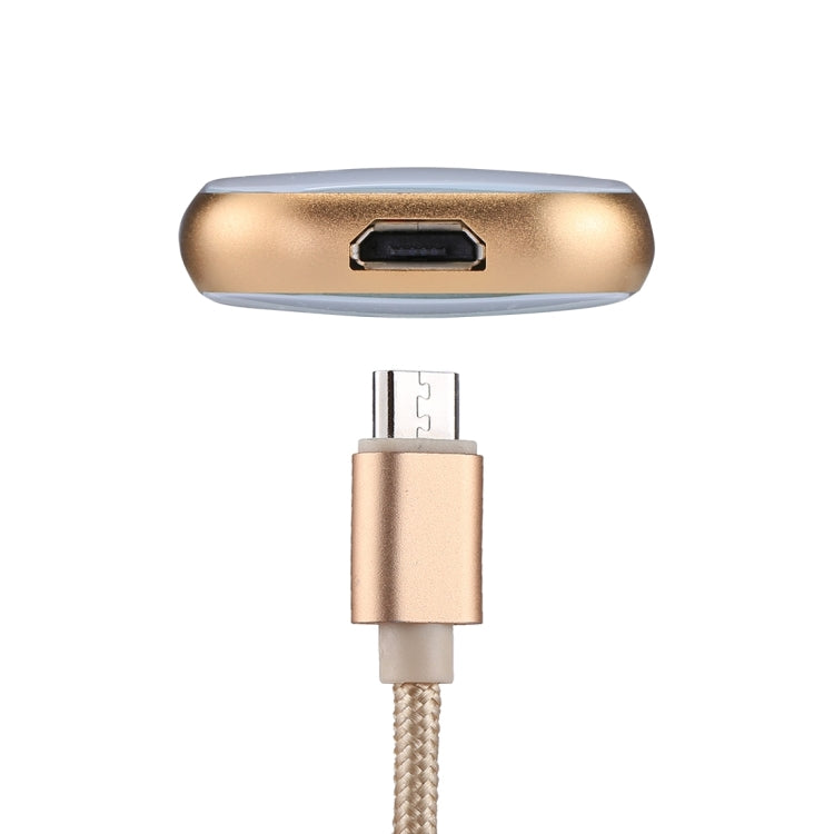 RQW-18S Pen Drive Multifuncional 8 Pinos 128GB com Cabo USB / Micro USB para Micro USB, RQW-18S Dourado