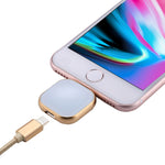 RQW-18S Pen Drive Multifuncional 8 Pinos 128GB com Cabo USB / Micro USB para Micro USB, RQW-18S Dourado